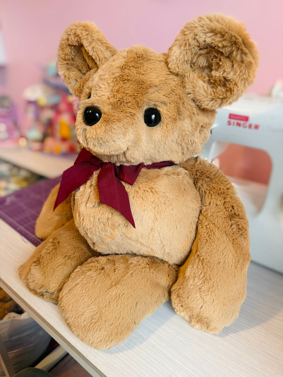 XL HONEYBEAR FLOPPET - Handmade Luxury Weighted Plush Doll – The