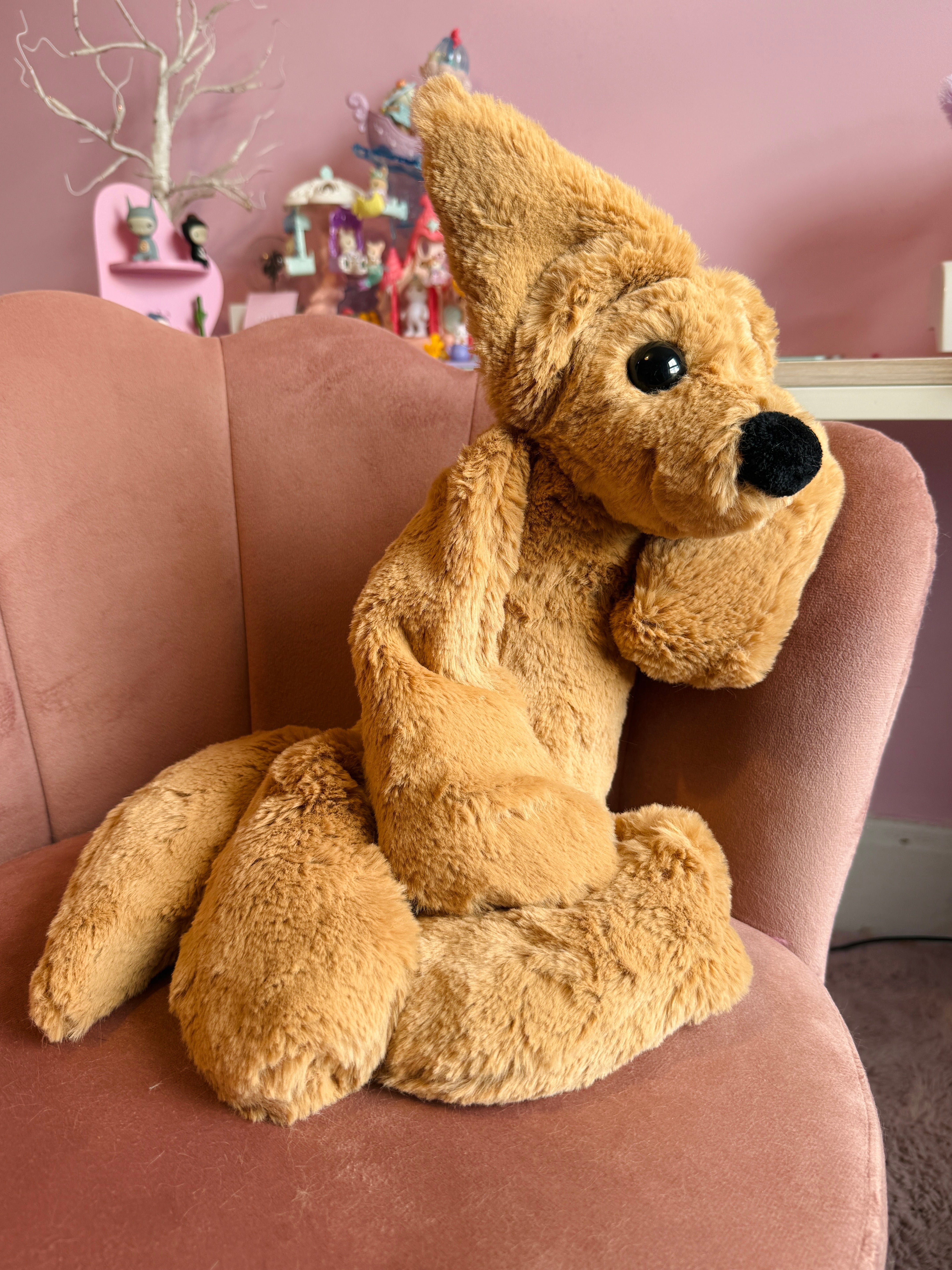 XL FUDGE FOX - Handmade Luxury Weighted Fox Doll