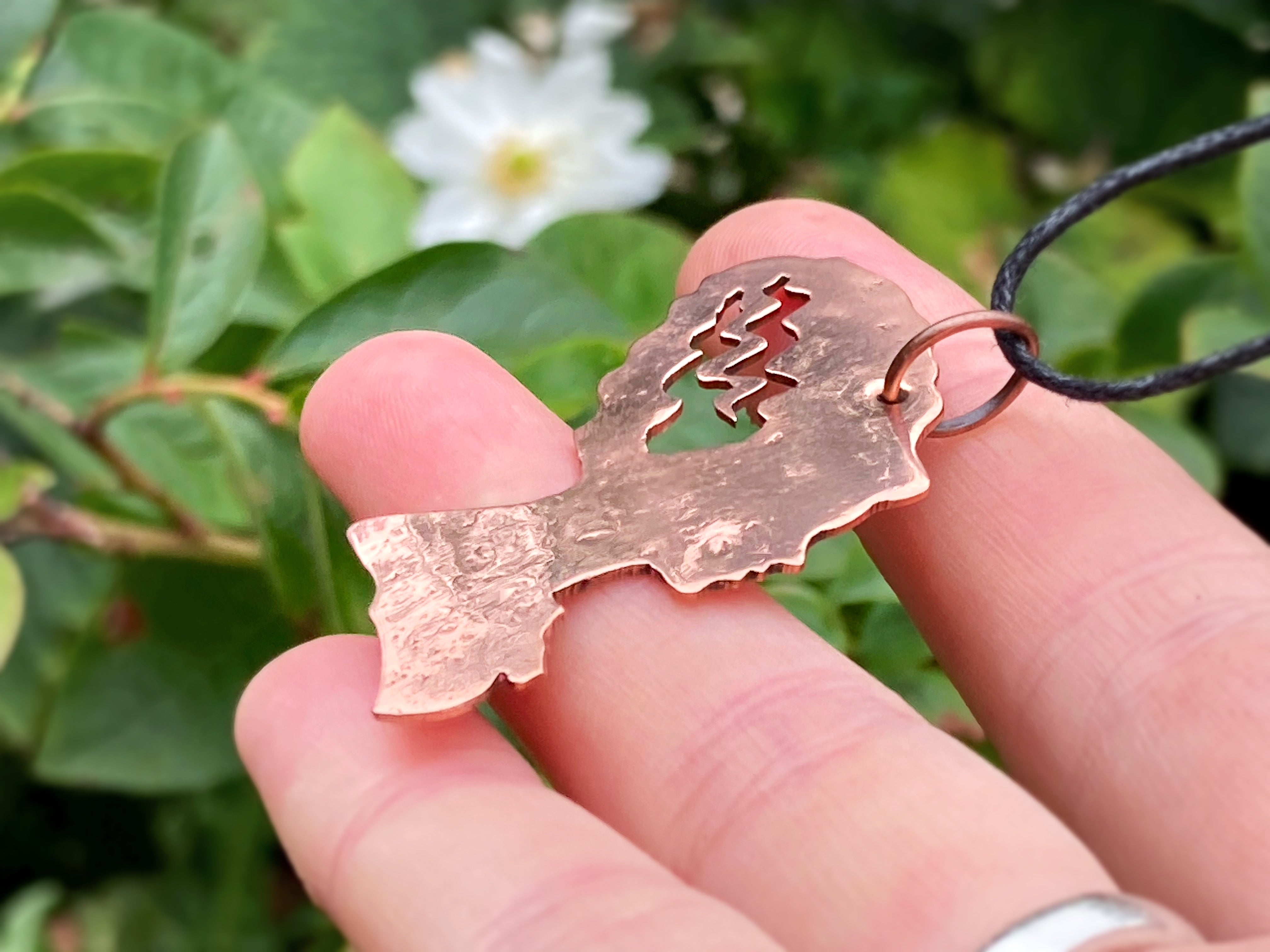 BRIDE Handmade Copper Bride of Frankenstein Necklace