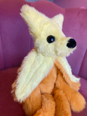 BANANA FOX - Handmade Luxury Weighted Fox Doll