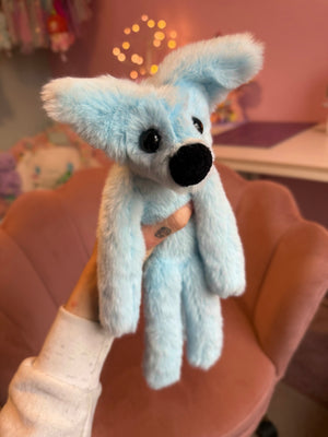 BABY BLUE FOX - Handmade Luxury Weighted Fox Doll