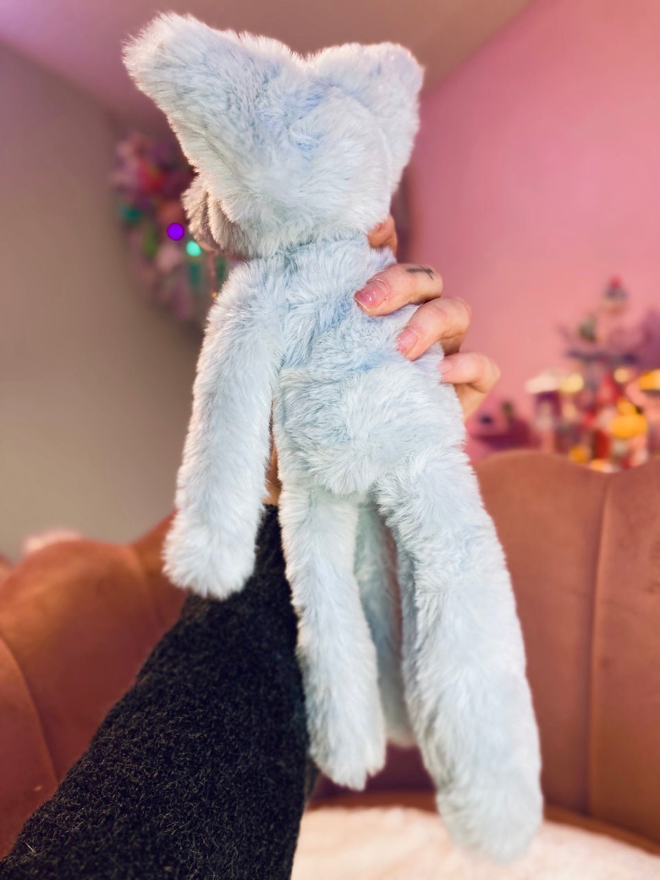 ICE BLUE FOX - Handmade Luxury Weighted Fox Doll
