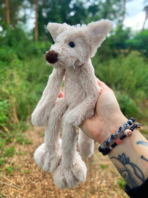 BIGFOOT FOX (2) - Handmade Luxury Weighted Plush Fluffy Fox Doll