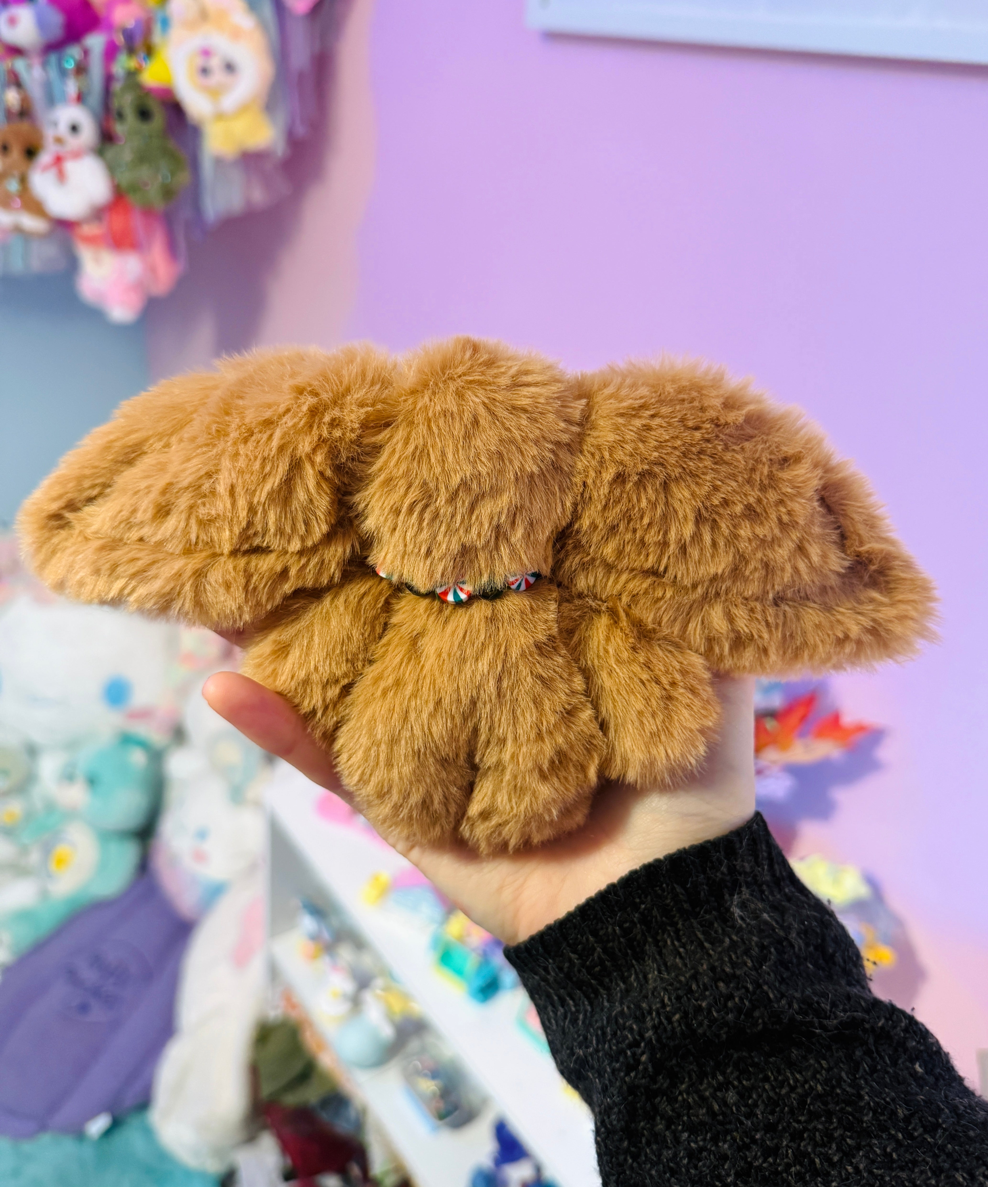 GINGERBREAD GOBLIN PALMPUFF - Handmade Mini Luxury Weighted Doll