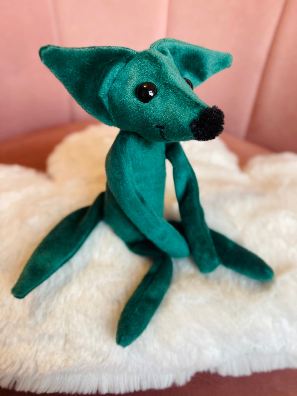 TINY FOREST FOX (A) - Mini Handmade Luxury Weighted Fox Doll
