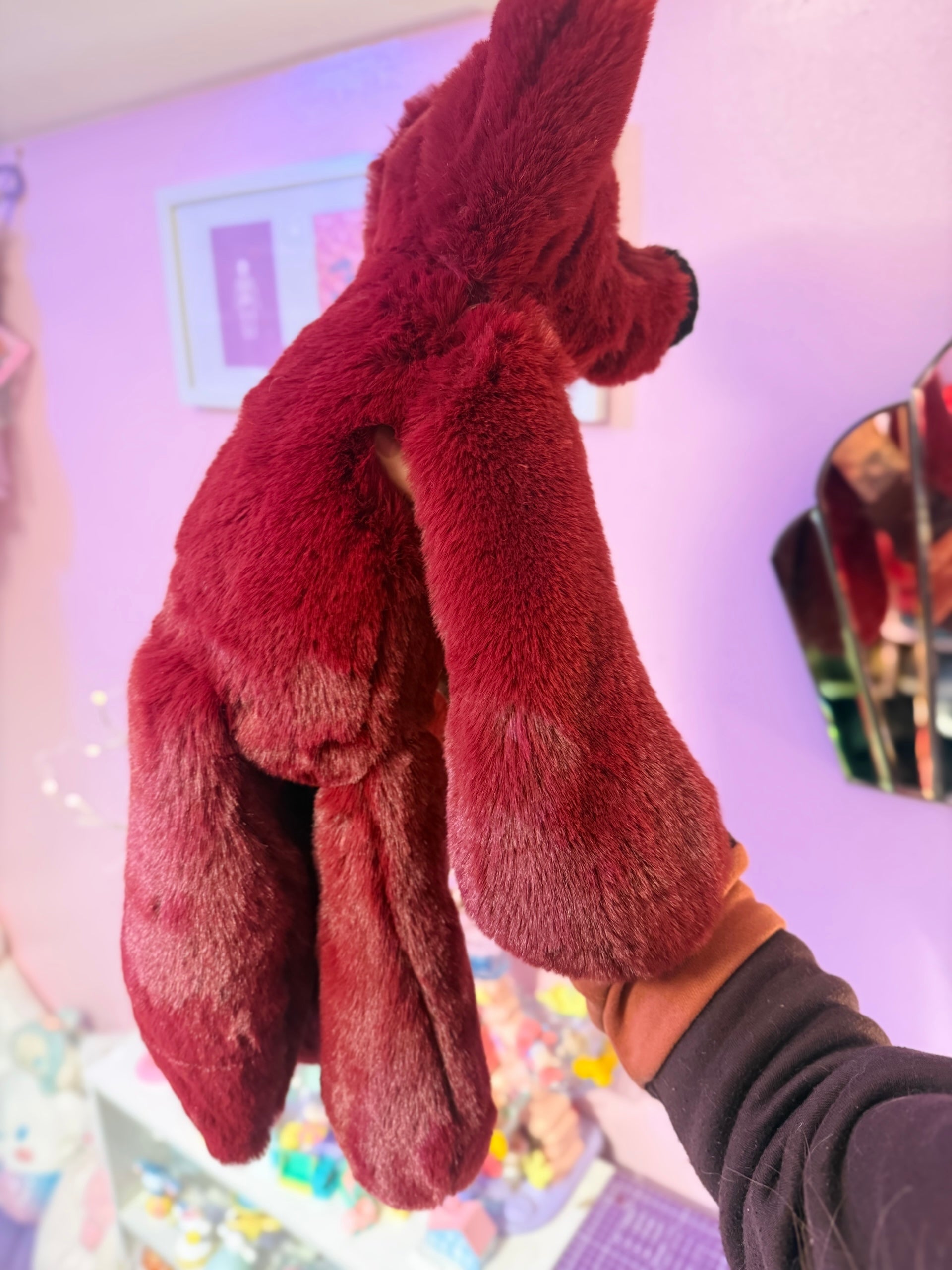 XL BERRY FOX - Handmade Luxury Weighted Fox Doll