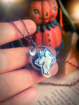 SLEEPY HOLLOW Handmade Sterling Silver Headless Horseman Necklace *last one*