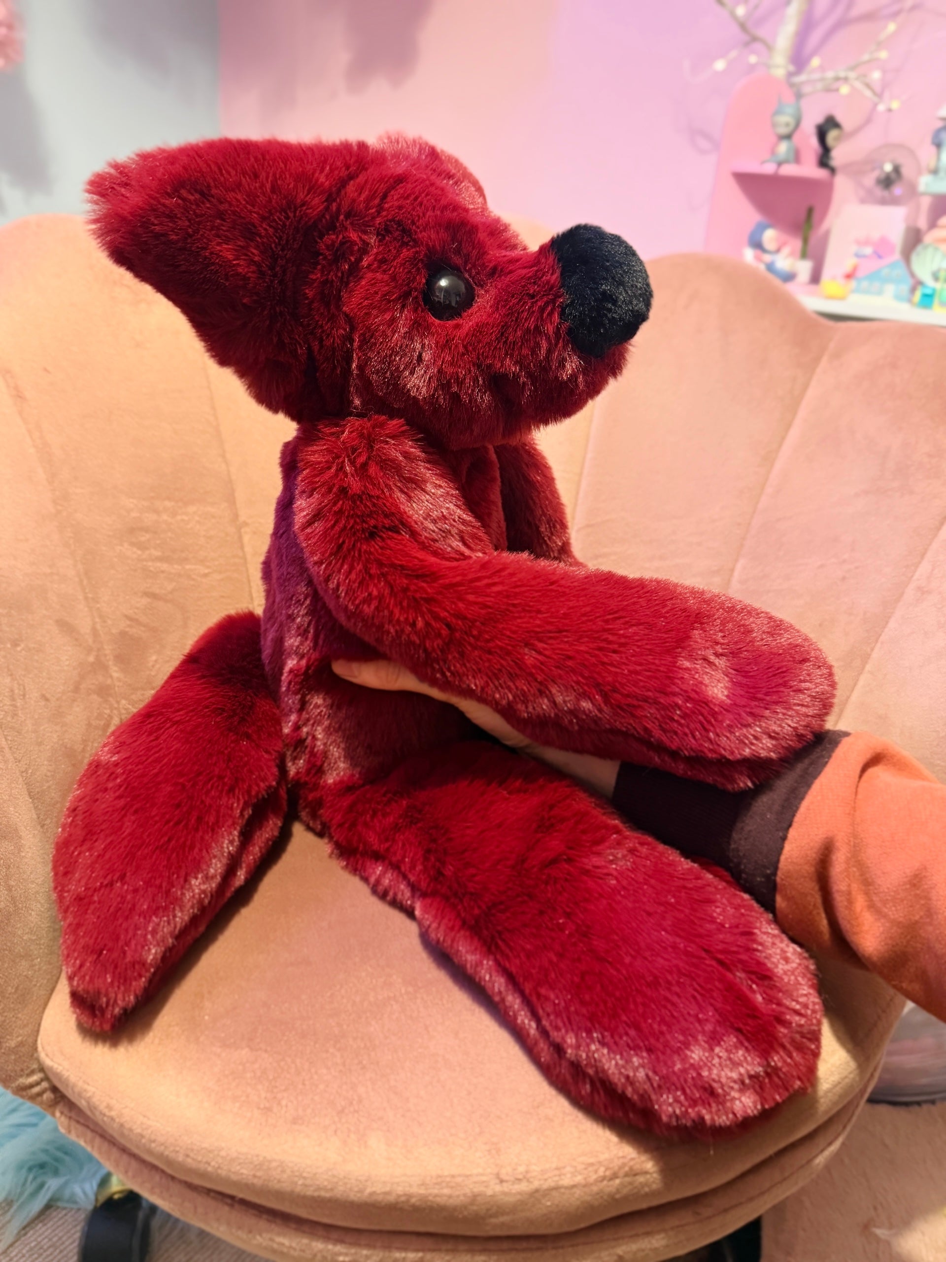 XL BERRY FOX - Handmade Luxury Weighted Fox Doll