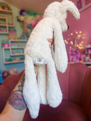 BIG ARCTIC FOX - Handmade Luxury Weighted Plush Fluffy Fox Doll