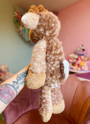 XXL FERAL WOODLAND DEER - Handmade Luxury Weighted Plush Doll