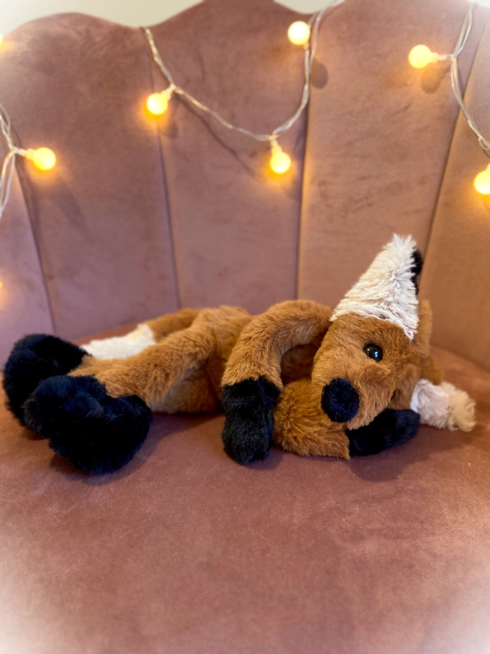 BIGFOOT RED FOX - Handmade Luxury Weighted Plush Fluffy Fox Doll