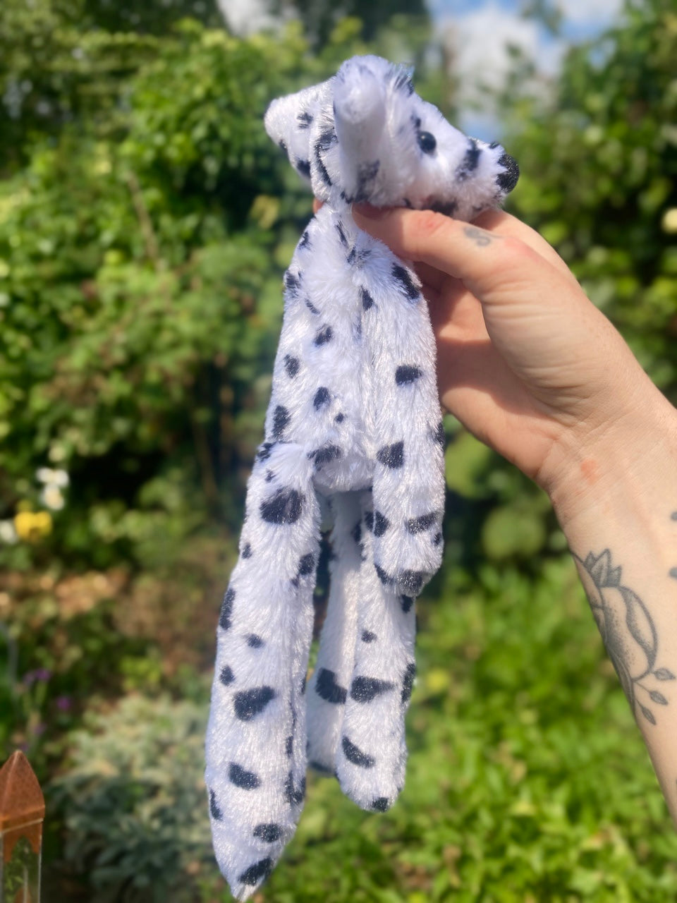 ‘PONGO’ SPOTTY FOX (A) - Handmade Luxury Weighted Plush Fluffy Fox Doll
