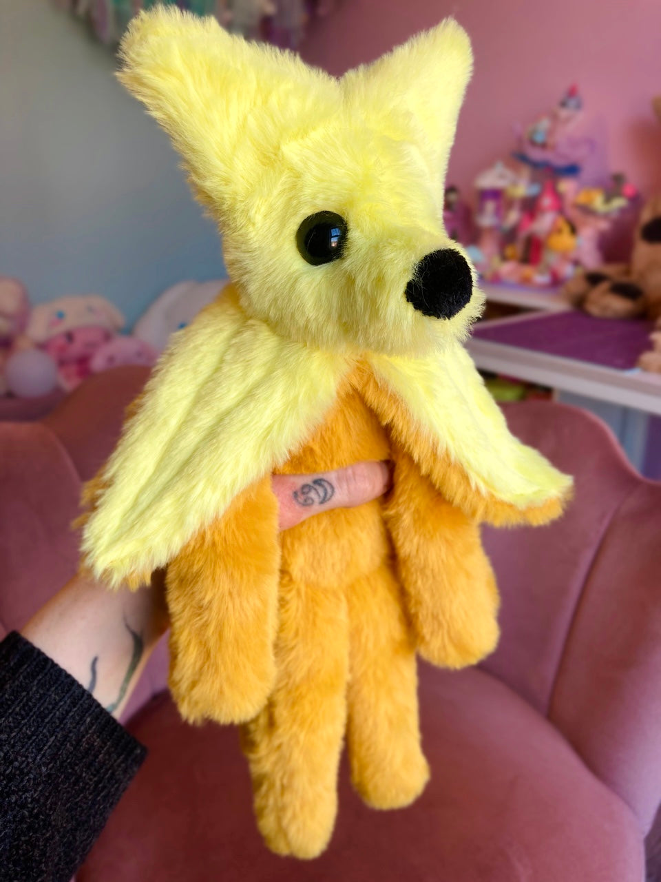 BANANA FOX - Handmade Luxury Weighted Fox Doll