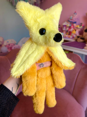 BANANA FOX - Handmade Luxury Weighted Fox Doll