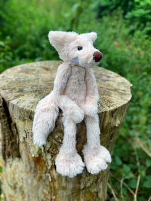 BIGFOOT FOX (2) - Handmade Luxury Weighted Plush Fluffy Fox Doll