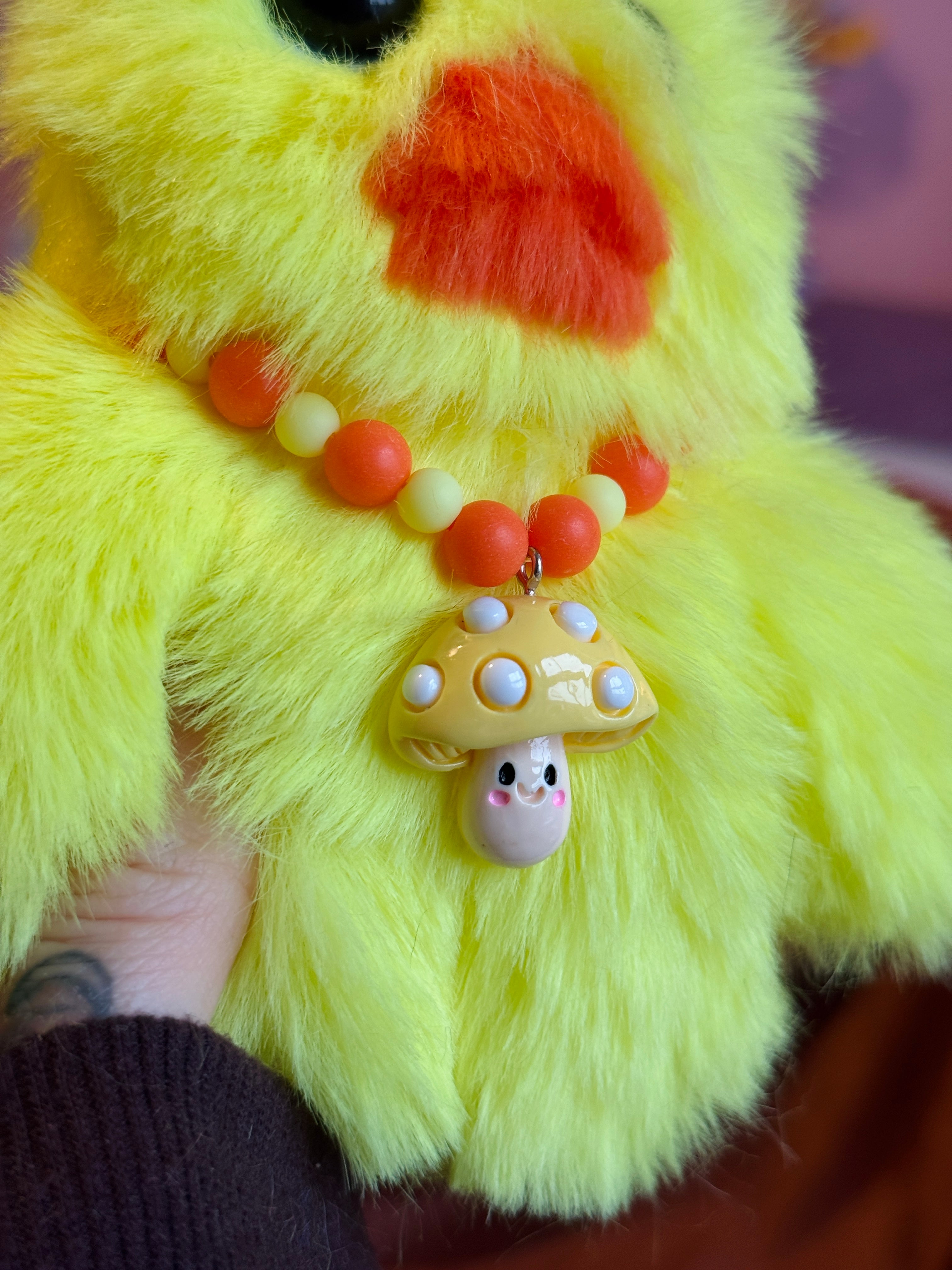 DUCKLING PALMPUFF - Handmade Mini Luxury Weighted Doll