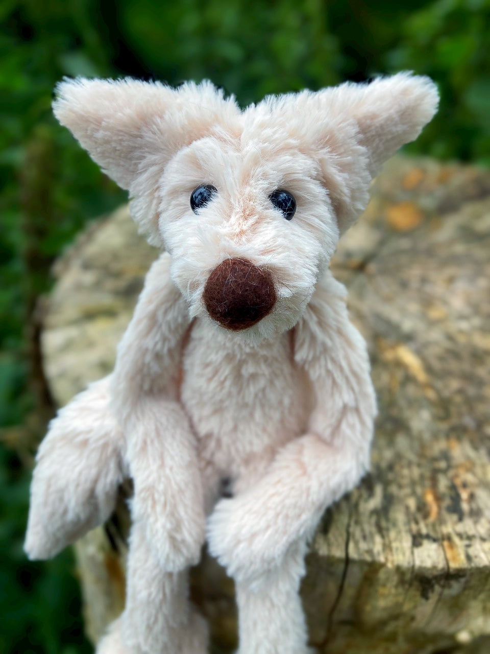 BIGFOOT FOX (2) - Handmade Luxury Weighted Plush Fluffy Fox Doll