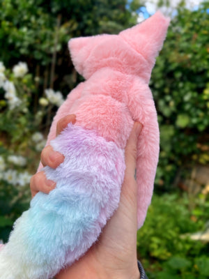 MERFOX - Handmade Luxury Weighted Plush Fluffy Fox Doll