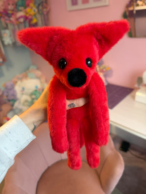 CRIMSON FOX - Handmade Luxury Weighted Fox Doll
