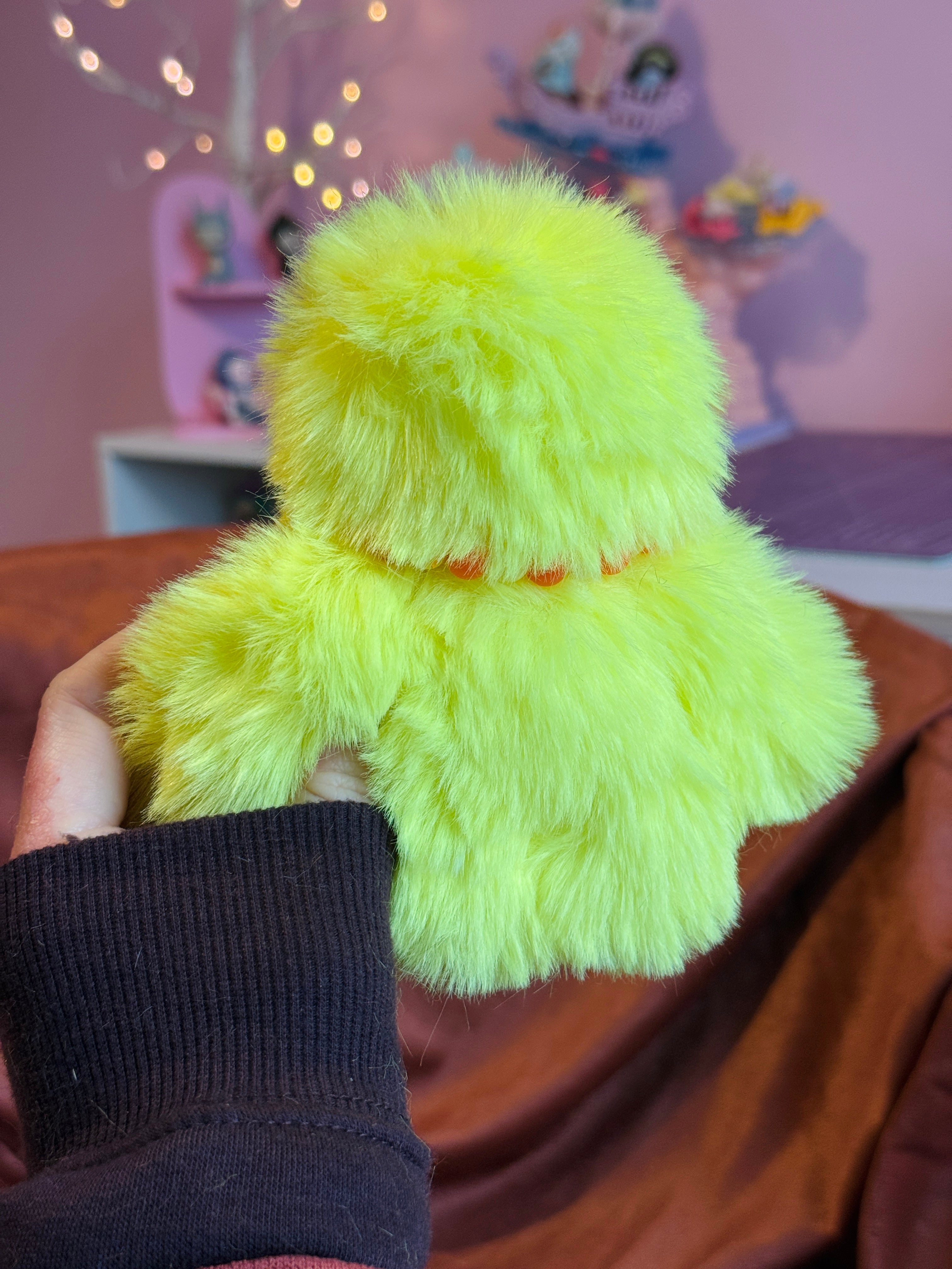 DUCKLING PALMPUFF - Handmade Mini Luxury Weighted Doll