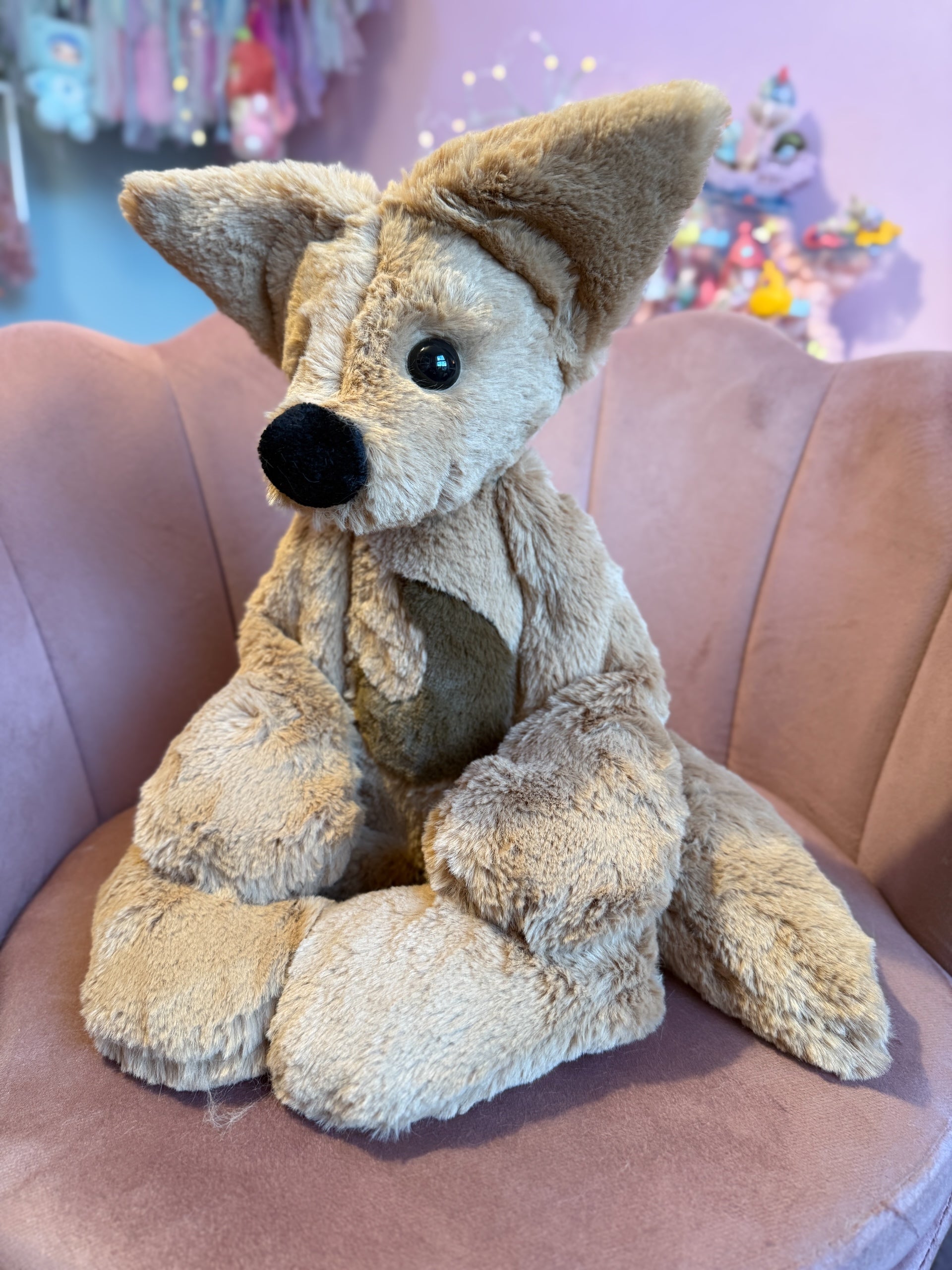 XL MOON FUDGE FOX - Handmade Luxury Weighted Fox Doll