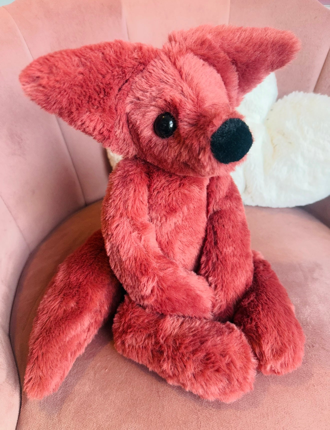 BIG RUBY FOX - Handmade Luxury Weighted Plush Doll