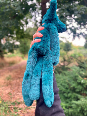 FOREST FOX (A) - Handmade Luxury Weighted Plush Fluffy Fox Doll