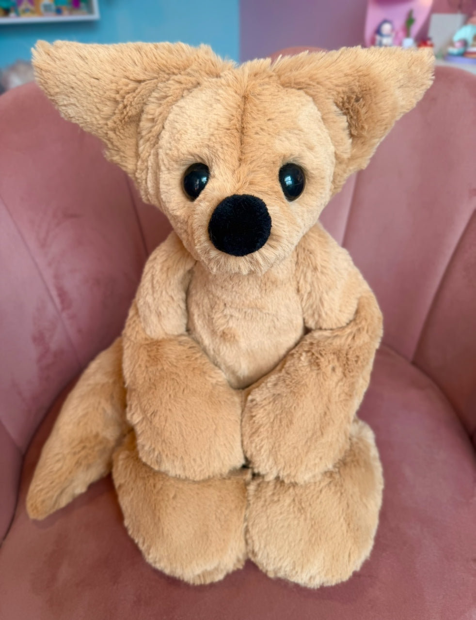 XL FUDGE FOX - Handmade Luxury Weighted Fox Doll