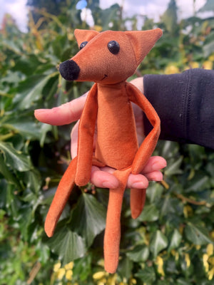 “THE OG” FOX CUB - Soft Handmade Weighted Fox Doll