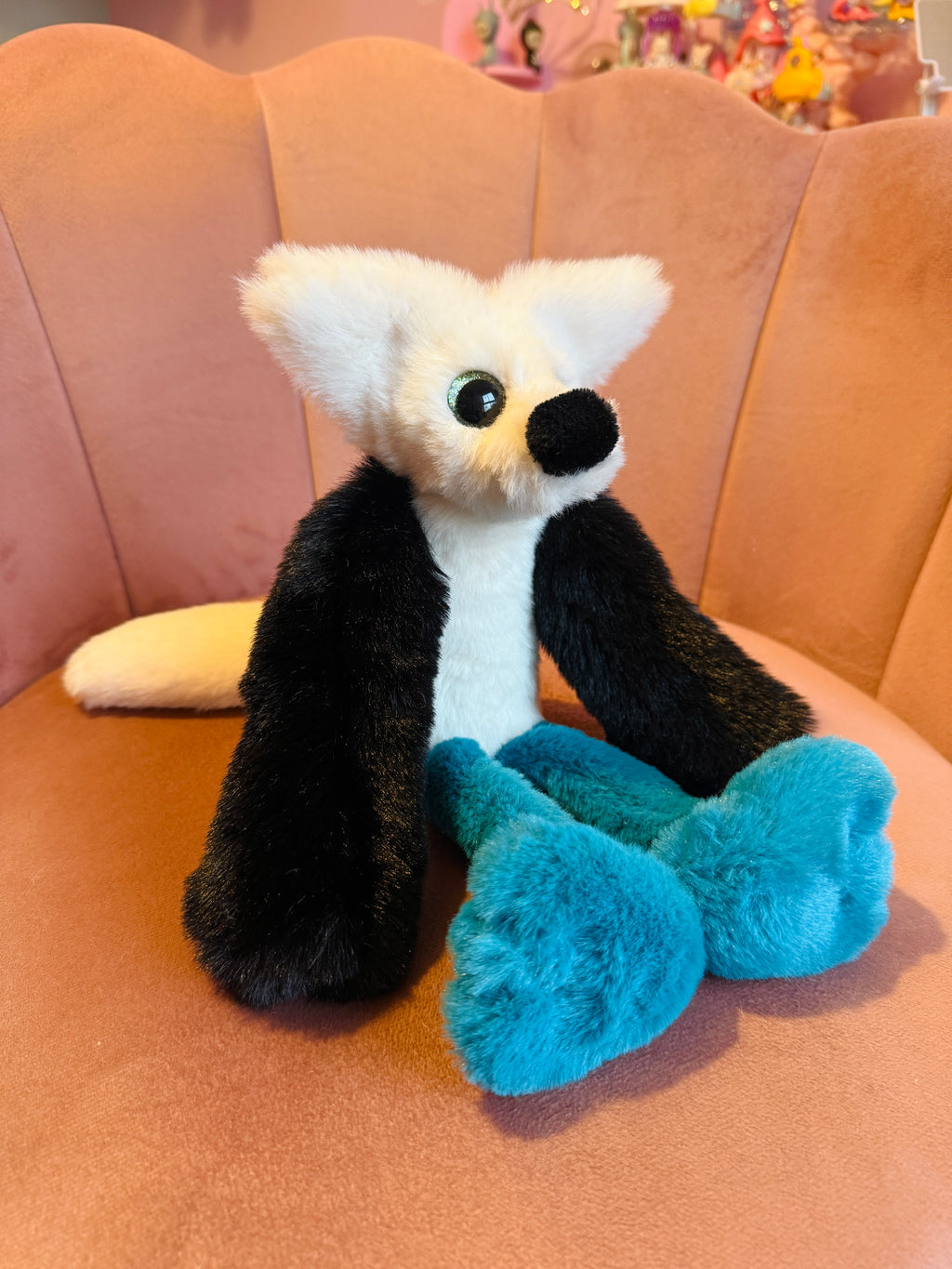 BLUE FOOTED BOOBY FOX - Handmade Luxury Weighted Fox Doll