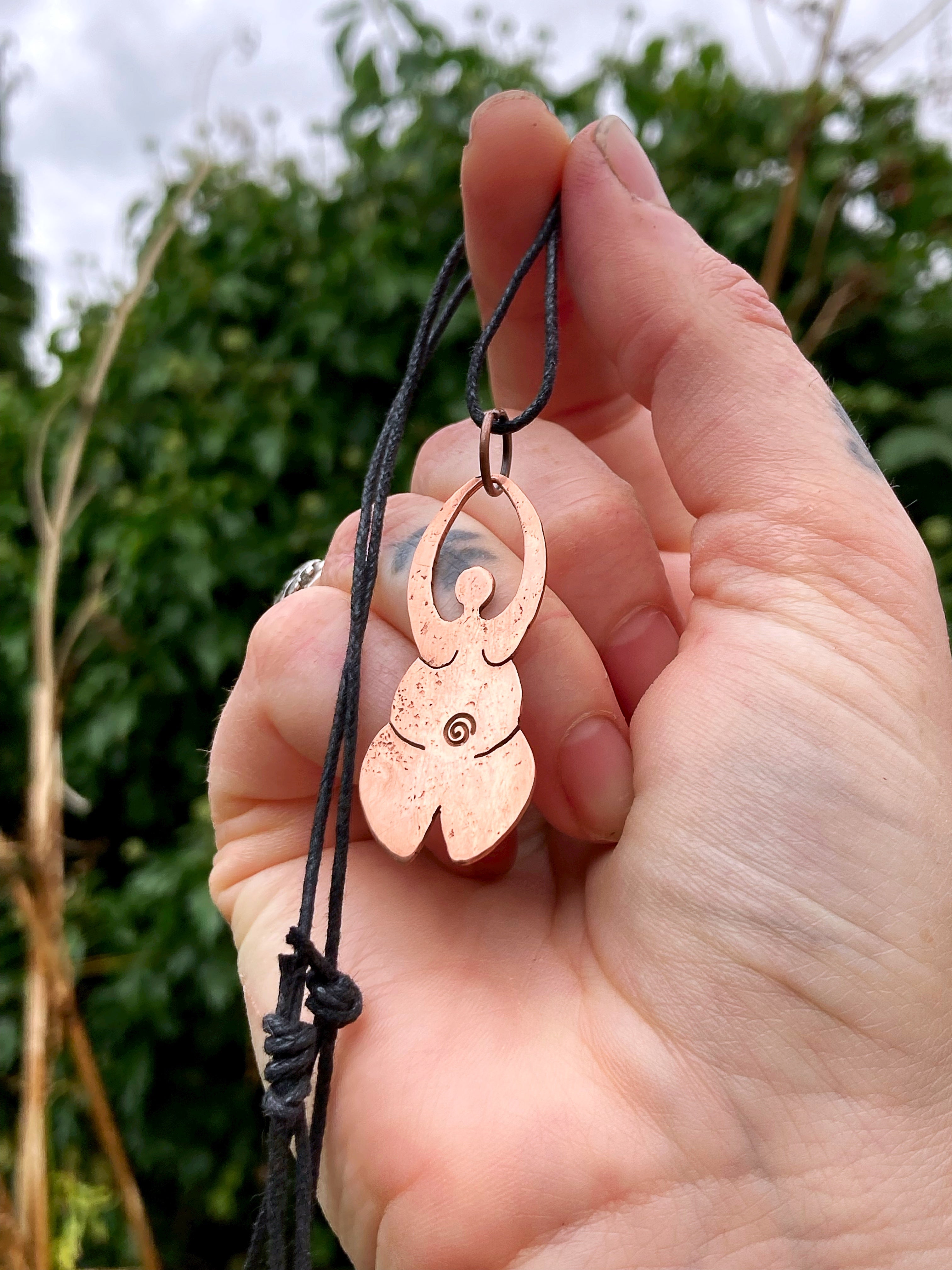 ANCIENT GODDESS Handmade Copper Necklace