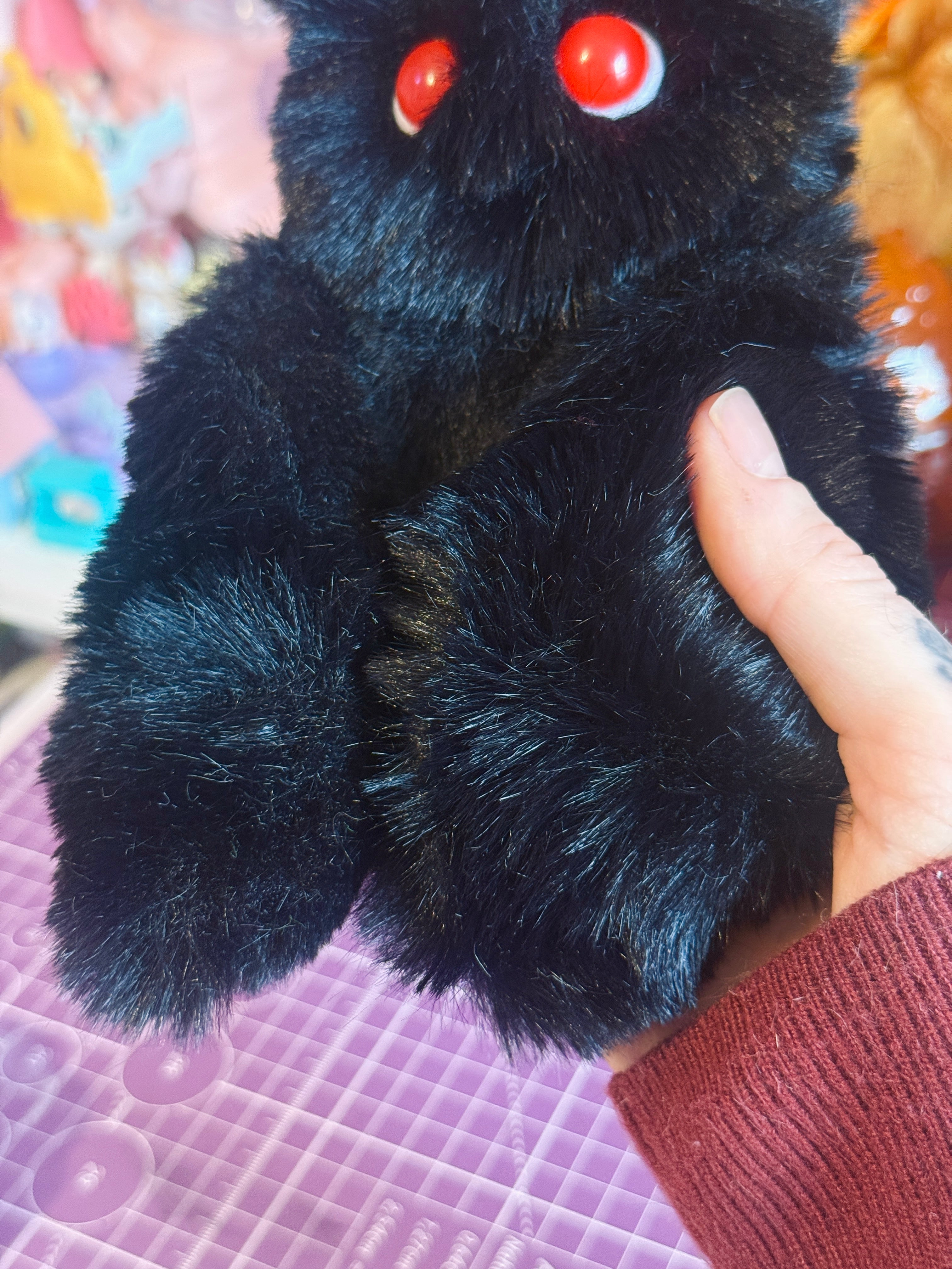 MOTHMAN PALMPUFF - Handmade Mini Luxury Weighted Doll