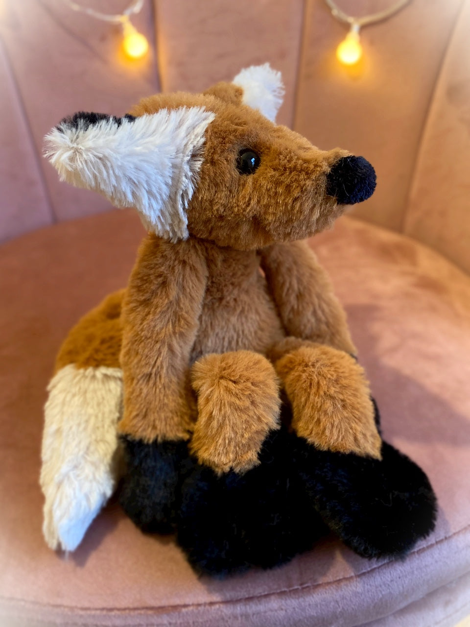 BIGFOOT RED FOX - Handmade Luxury Weighted Plush Fluffy Fox Doll