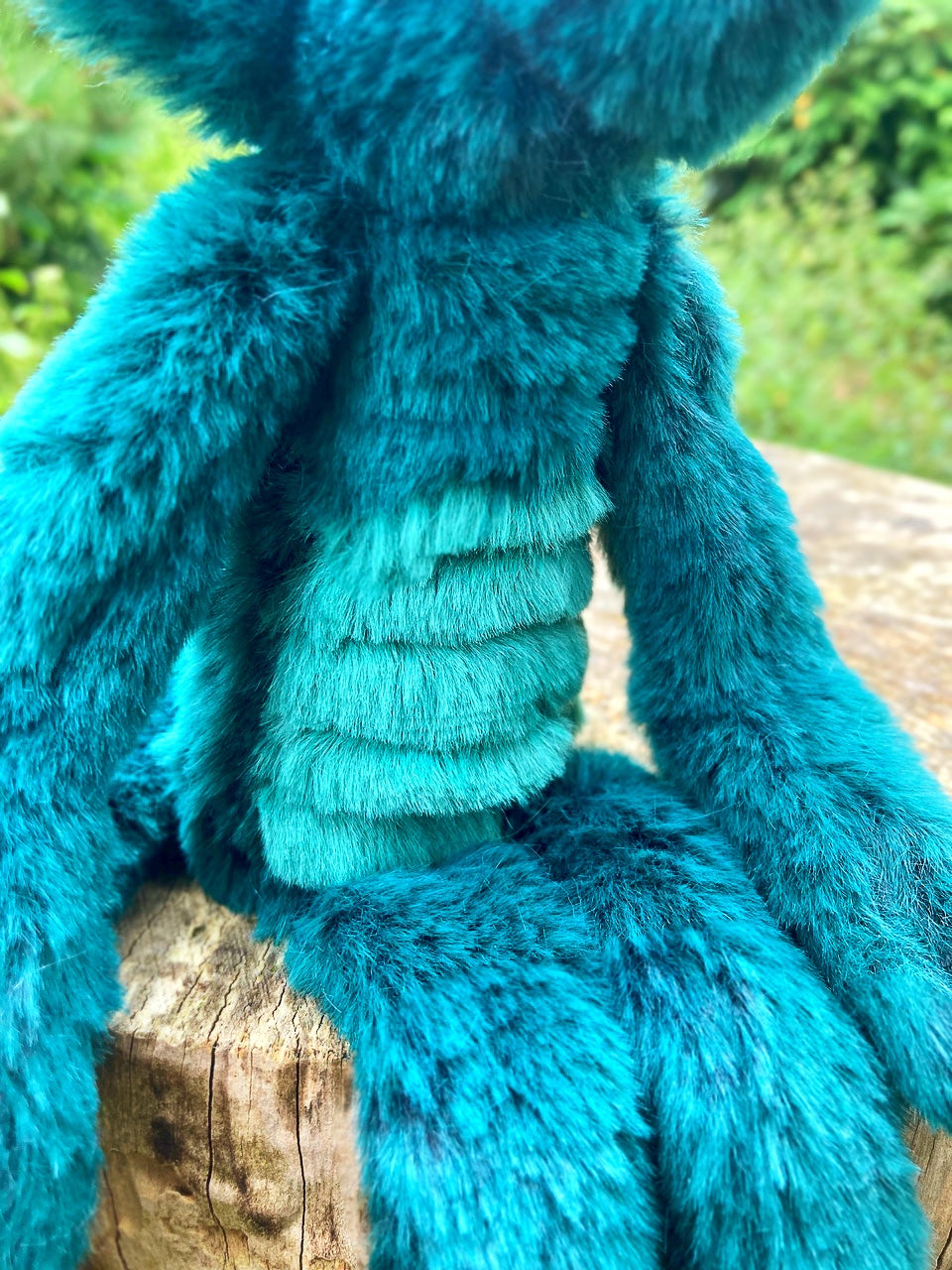 DINO FOX - Handmade Luxury Weighted Plush Fluffy Fox Doll