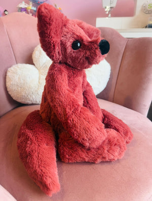 BIG RUBY FOX - Handmade Luxury Weighted Plush Doll