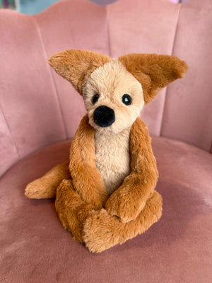 LATTE FOX - Handmade Luxury Weighted Plush Fluffy Fox Doll