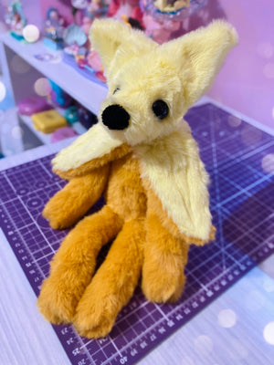 BANANA FOX - Handmade Luxury Weighted Fox Doll