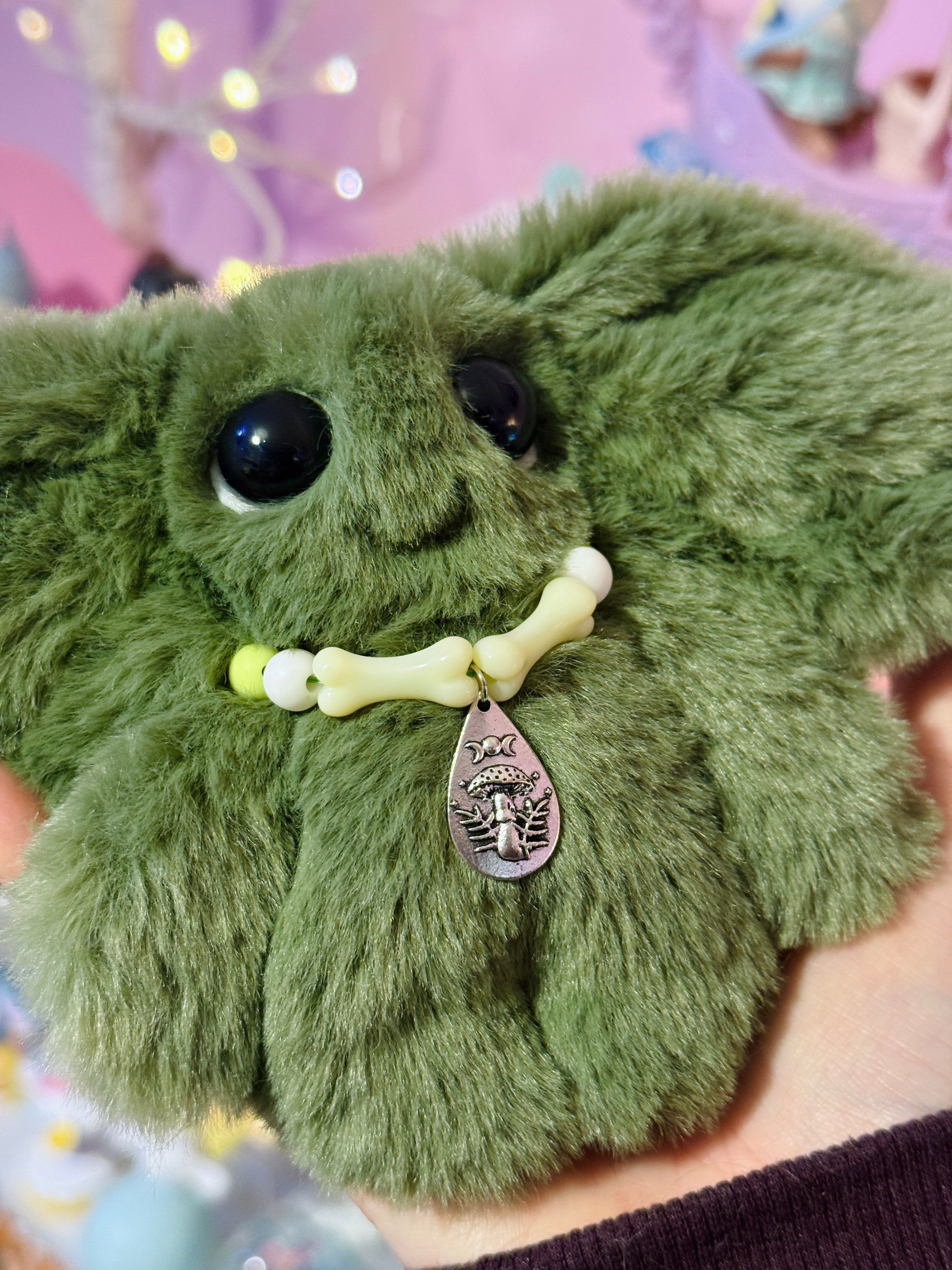 FOREST GOBLIN PALMPUFF - Handmade Mini Luxury Weighted Doll