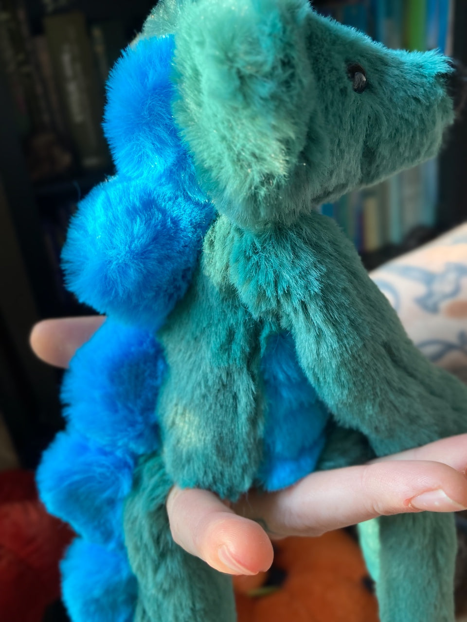 DINO FOX - Handmade Luxury Weighted Plush Fluffy Fox Doll