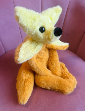 BANANA FOX - Handmade Luxury Weighted Fox Doll