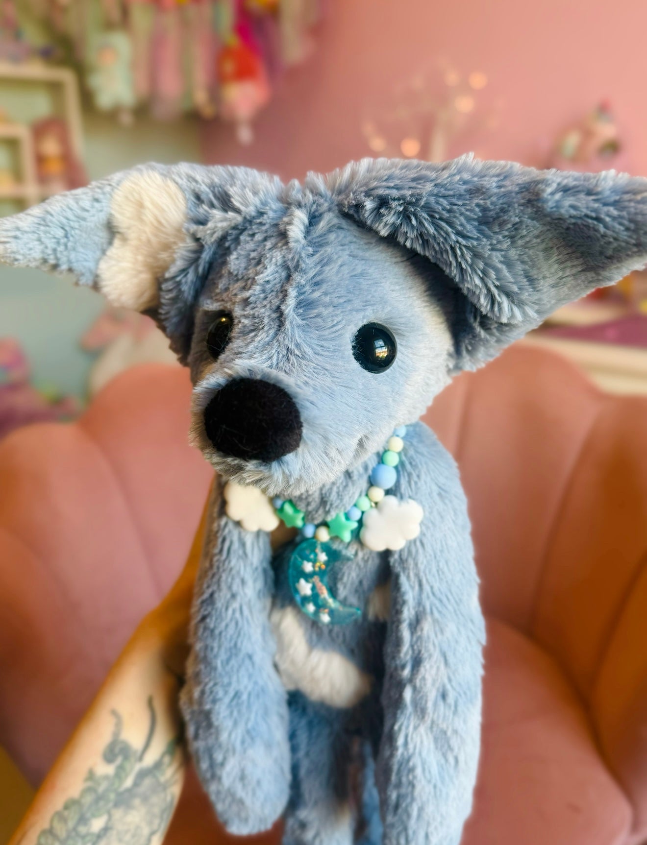 BIG CUMULO CLOUD FOX - Handmade Luxury Weighted Plush Fluffy Fox Doll