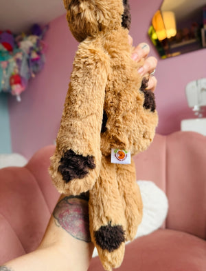 CHOC CHIP COOKIE FROG - Handmade Luxury Weighted Fox Doll