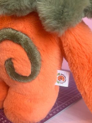 LARGE PUMPKIN PATCH PUDGEPUFF - Handmade Weighted Pumpkin Doll