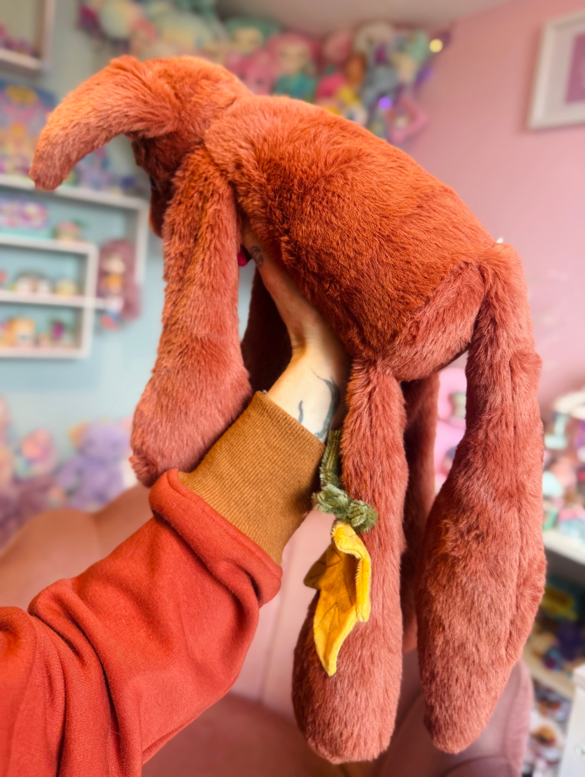 XL MAPLE FOX - Handmade Luxury Weighted Fox Doll