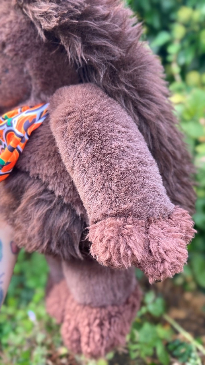 🎃Pumpkin the Puppy🎃- OOAK Handmade Weighted Plush Puppy Comfort Creature