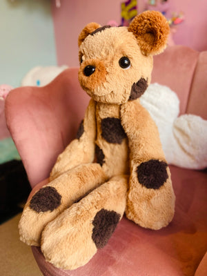XXL CHOC CHIP COOKIE BEAR - Handmade Luxury Weighted Plush Doll