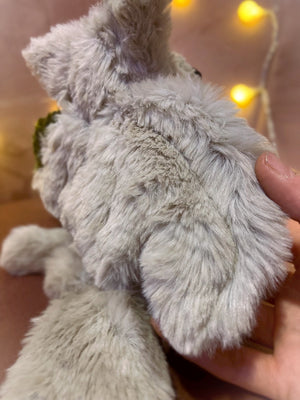 GARGOYLE FOX - Handmade Luxury Weighted Plush Fluffy Fox Doll