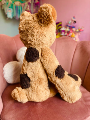 XXL CHOC CHIP COOKIE BEAR - Handmade Luxury Weighted Plush Doll