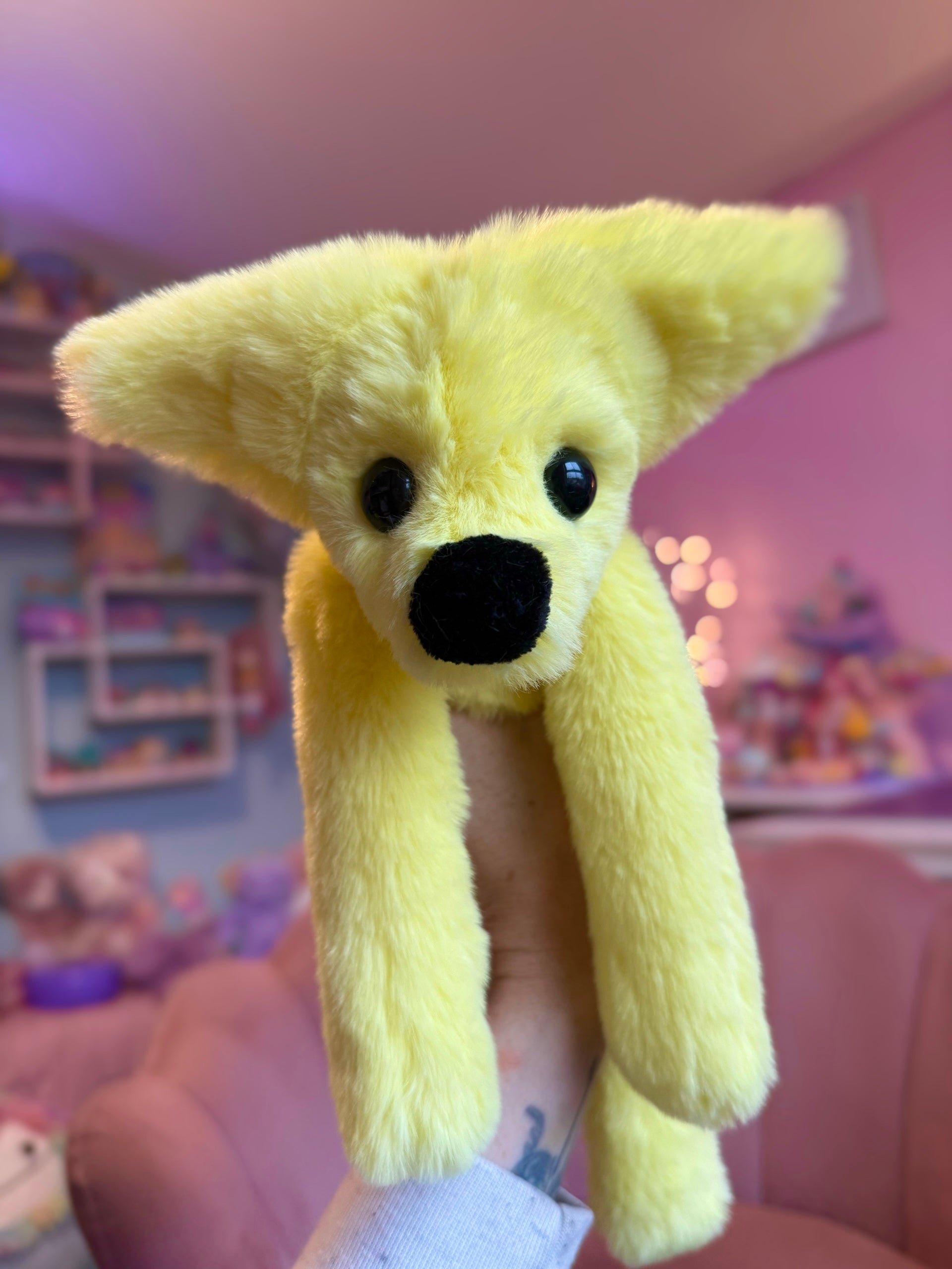 LEMON FOX - Handmade Luxury Weighted Fox Doll