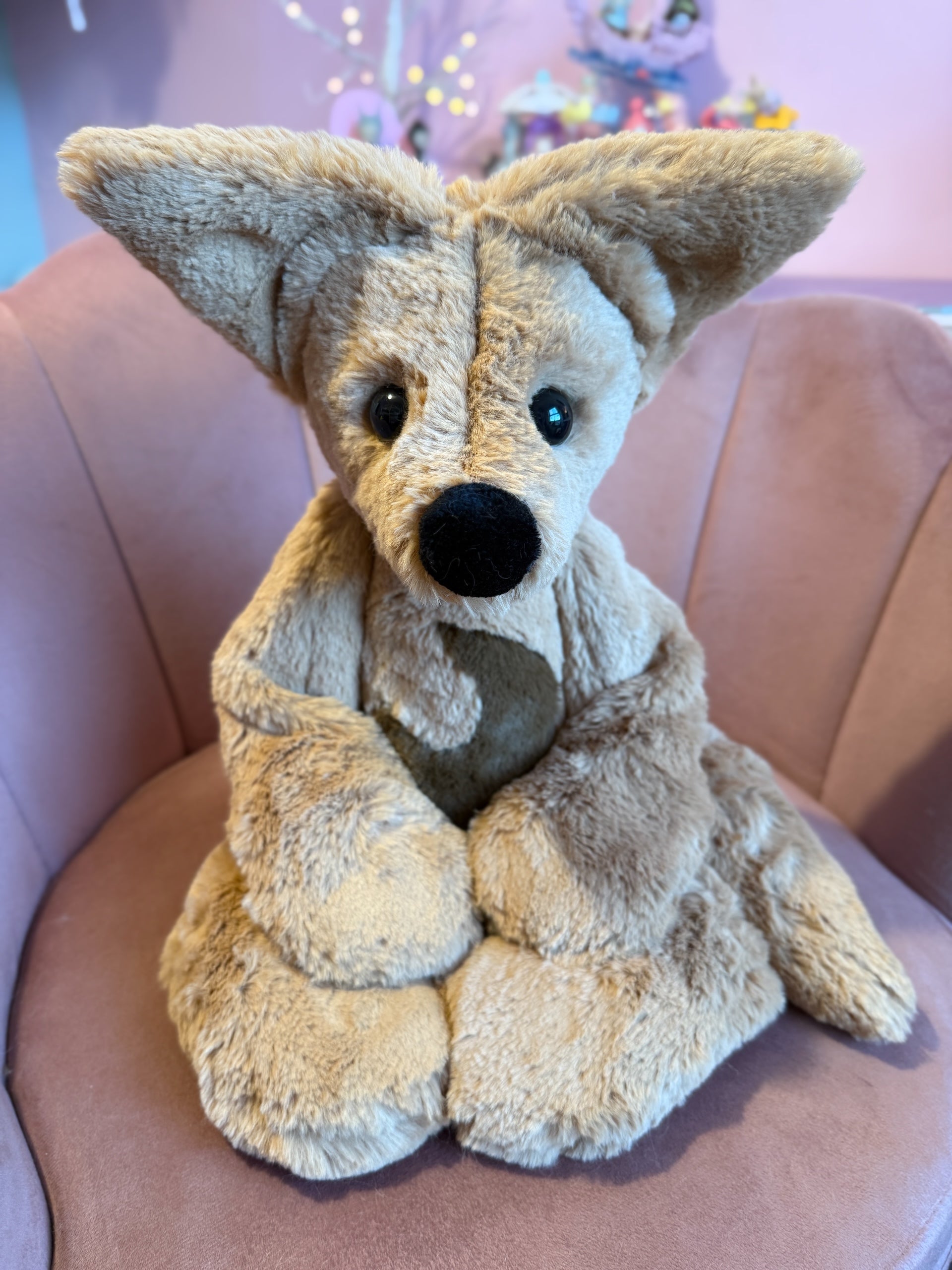 XL MOON FUDGE FOX - Handmade Luxury Weighted Fox Doll
